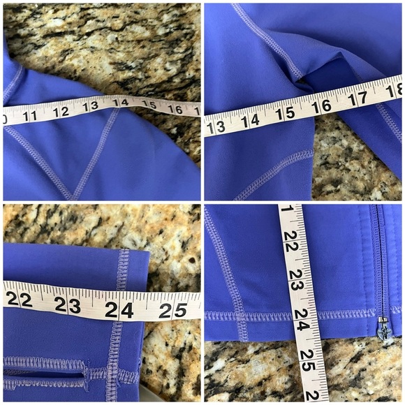 Zella Blue Full Zip Jacket Women’s 6 | Athletic Mock Neck Thumbhole Athleisure - Picture 6 of 12